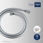 GROHE - Hadice Sprchová hadice VitalioFlex Silver 1,25 m, chrom 22112000