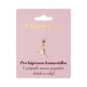 Zlatý přívěsek drinku - Báječná kamarádka - Albi