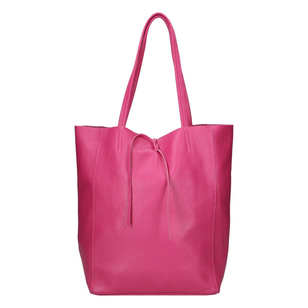 Luxusní dámská kožená kabelka Jane, fuchsiová