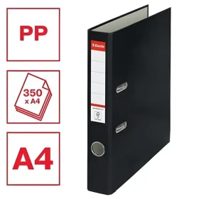 Esselte Economy A4 černý / Pořadač / Šířka hřbetu 50 mm / Vyměnný štítek (81197)