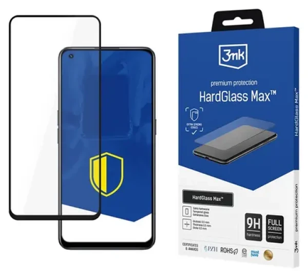 3mk HardGlass Max černá pro Realme 9 Pro / Tvrzené sklo