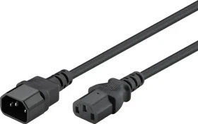 Goobay 39203 černá / Prodlužovací napájecí kabel / IEC C14 (M)-C13 (F) / 5 m (39203)