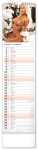 Nástěnný kalendář vázankový/kravata 2026 NOTIQUE - Spicy Girls, 12 x 48 cm