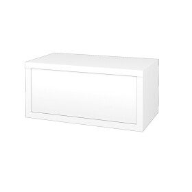Dřevojas - Koupelnová skříňka STORM SZZ 80 bez umyvadla - L01 Bílá vysoký lesk / L01 Bílá vysoký lesk 167486