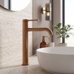 REA - Umyvadlová baterie SPOT Brush Copper vysoká REA-B2069