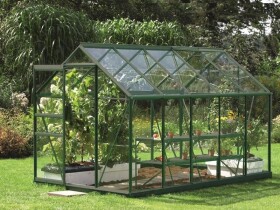 Skleník z čirého kaleného skla Vitavia Venus 6200, sklo 3 mm (zelený)