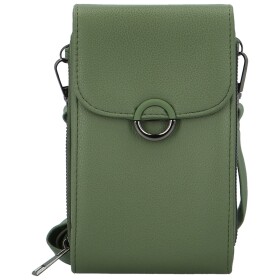 Stylová dámská koženková crossbody kapsa Gabrisa, zelená
