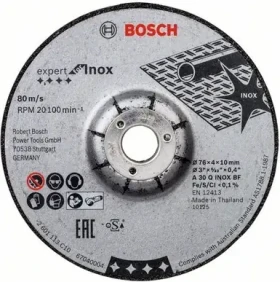 BOSCH Brusný kotouč 76 × 4 × 10 mm, 2 ks, Expert for INOX 2608601705