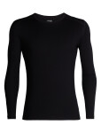Pánské merino triko dlouhý rukáv ICEBREAKER Mens 260 Tech LS Crewe, Black velikost: M