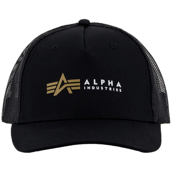 Alpha Industries Čepice Baseball Label Trucker Cap černá