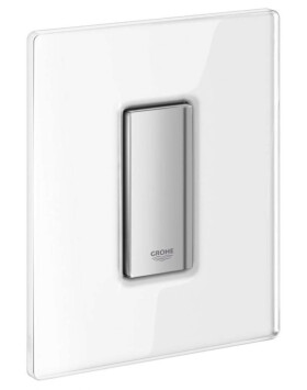 GROHE - Skate Cosmo Ovládací tlačítko, chrom/sklo, měsíční bílá 38846LS0