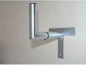 OEM T-držák antény 25 cm / Držák antény / galvanický zinek / průměr trubky 32 mm (K25T32)