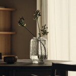 Ferm Living Skleněná váza Mokuri Large, čirá barva, sklo