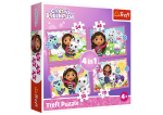 Mamido Puzzle Dobrodružství Gabby 4v1 Trefl