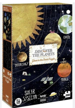 LONDJI Velké puzzle Fosforeskující planety - 200 pcs