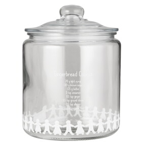 Ib Laursen Skleněná dóza Gingerbread 4 l, čirá barva, sklo