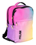 Školní batoh Milan 3 zipů 25l Sunset tyrkysová