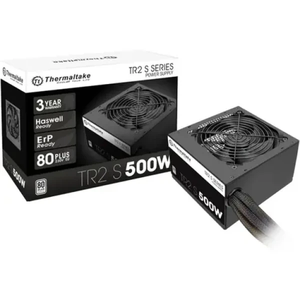 Thermaltake TR2 S 500W / 500W / aktivní PFC / ATX 12V 2.4 / 120mm ventilátor / 80PLUS White (PS-TRS-0500NPCWEU-2)