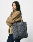 Gramicci Utility Tote Bag Navy Check