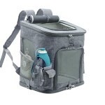 Alley šedý batoh pro psa do 10 kg Barva: Šedá, Dle váhy psa: do 6 kg