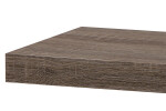 Polička nástěnná 90 cm, MDF, 3D dekor dub sonoma dark, baleno v ochranné fólii