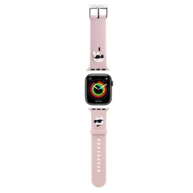 Karl Lagerfeld Karl and Choupette Head NFT Řemínek pro Apple Watch 42/44/45/49 růžová (57983120539)