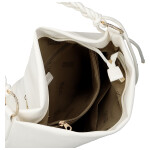 Moderní dámská koženková kabelka na rameno Bonnie, bílá