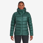 Dámská péřová bunda Montane Ant-freeze XT Hoodie dark wakame green L