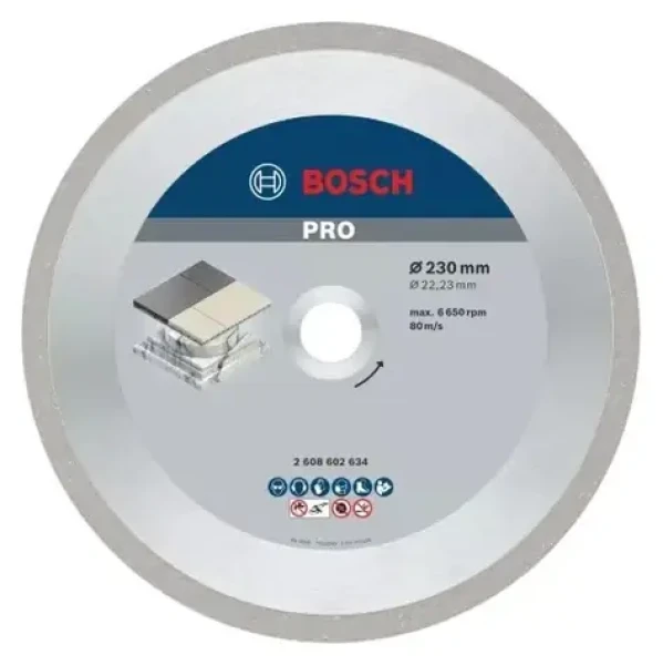BOSCH PRO Ceramic 2608602634 / Diamantový řezací kotouč / 230 mm / otvor 22,23 mm / šířka řezu 2,4 mm (2608602634)
