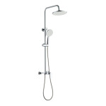 INVENA - Sprchový sloup s baterií, Rikia, chrom AU-24-B01-G