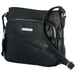 Trendová dámská koženková crossbody Edina, černá