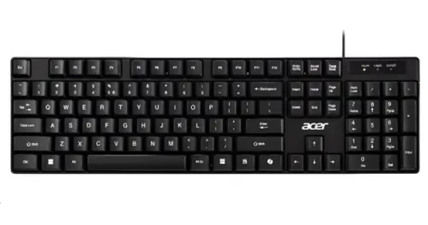Acer AKW100 černá / Drátová klávesnice / USB-A / CZSK layout (GP.KBD11.05R)