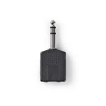 Nedis Stereo audio adaptér jack 6.35 mm (M) - 2x jack 6.35 mm (F) 10 ks černá (CAGP23940BK)