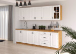 Kuchyňská linka 260 cm Stilo 3 - Dub artisan + Bílá