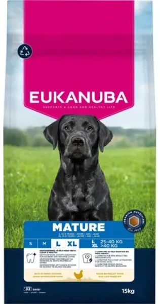 Eukanuba Mature Large 15 kg / Granule pro psy / pro seniory velkých a obřích plemen / s čerstvým kuřecím masem (1724-277916)
