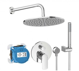 IDEAL STANDARD - CeraTherm Sprchový set s baterií pod omítku, s tělesem, průměr 30 cm, chrom A7574AA