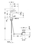 DURAVIT - Tulum Bidetová baterie s výpustí, chrom TU2400001010