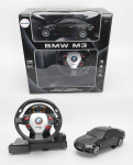 Mamido Autíčko na dálkové BMW M3 1:18 s volantovým ovládáním černé