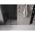MEXEN/S - Velar L posuvné sprchové dveře 110, grafit, grafit kartáčovaná 871-110-003-41-66