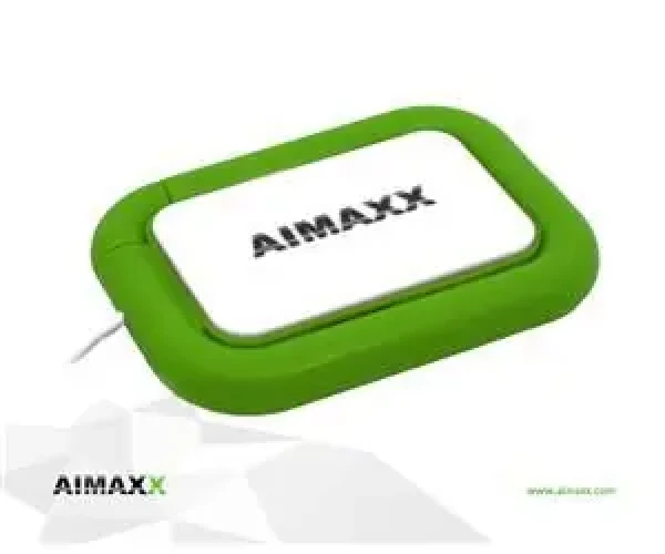 AIMAXX eNViXtra UHL 1 zelená / USB hub / 4x USB 2.0 / se skládací LED lampičkou (eNViXtra UHL1)