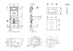 GEBERIT - Duofix Set předstěnové instalace, klozetu Gaia a sedátka softclose, tlačítko Sigma30, chrom mat/chrom SANI11CA1134