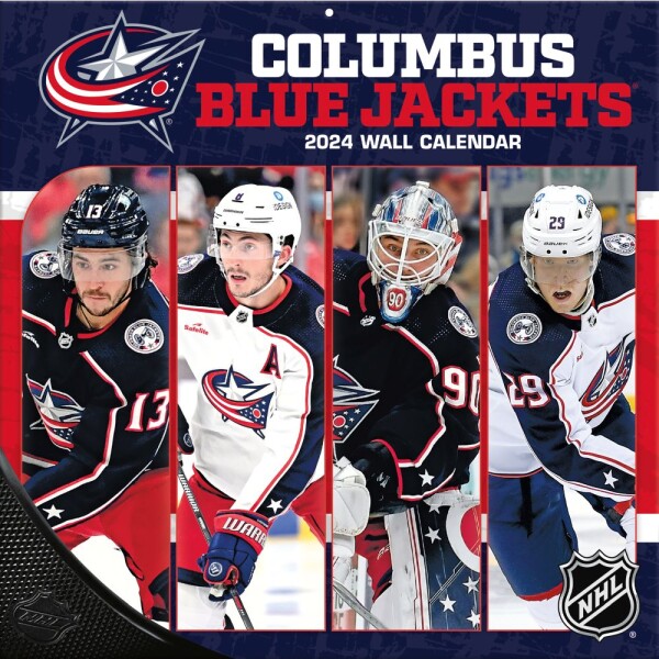 JF Turner Kalendář Columbus Blue Jackets 2024 Wall Calendar