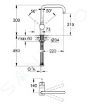 GROHE - Minta Dřezová baterie, chrom 32488000