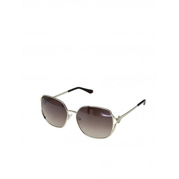 GUESS brýle Metal Logo Sunglasses hnědé Hnědá