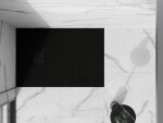 MEXEN/S - Stone+ obdélníková sprchová vanička 140 x 100, černá, mřížka černá 44701014-B