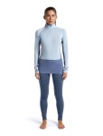 ICEBREAKER Wmns Merino 260 ZoneKnit LS Half Zip, Dawn/Zincblue/Cb (vzorek) velikost: S