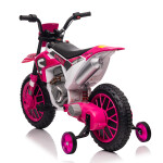 Mamido Dětská elektrická motorka XMX616 růžová | EVA kola | 12V 7Ah