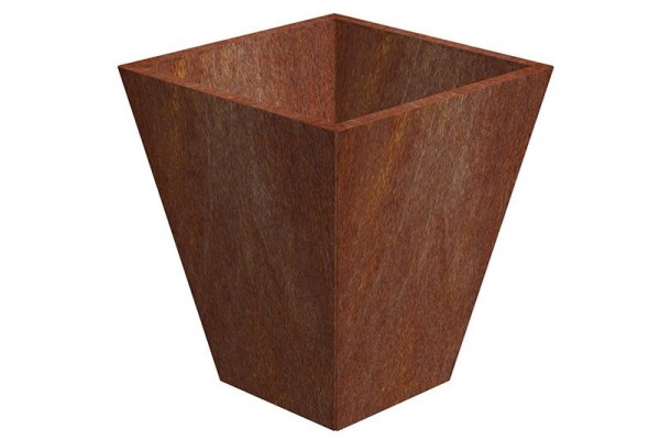 Cortenový květináč CONO 1003, š. 70 × d. 70 × v. 80 cm