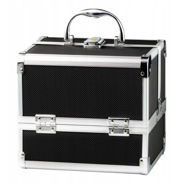 Melfin Kosmetický kufřík 22,5x17x17 černo-stříbrný