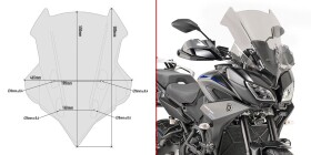 D2139S plexi kouřové Yamaha MT-09 Tracer 900/900 GT (18-20), vxš550x465 mm